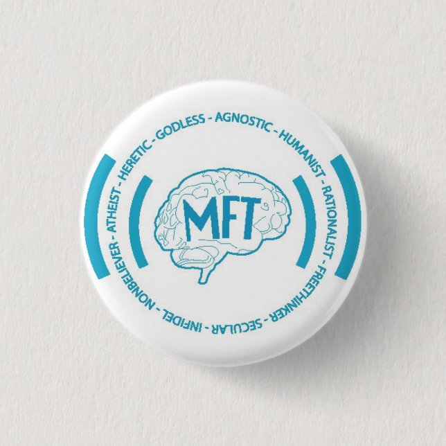 Badge Rond 2,50 Cm Libres penseurs de Morris (Devant)