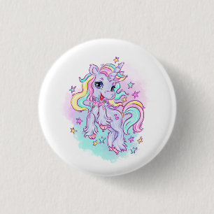 Badge Rond 2,50 Cm Licorne 
