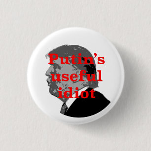 Badge Rond 2,50 Cm L'idiot utile de Poutine