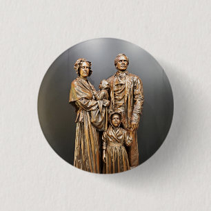 Badge Rond 2,50 Cm Lieu de naissance d'ABH Lincoln