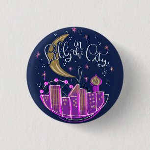 Badge Rond 2,50 Cm Lilly dans la ville