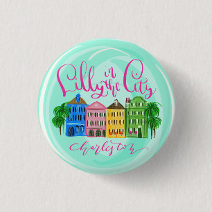 Badge Rond 2,50 Cm Lilly in the City - Charleston
