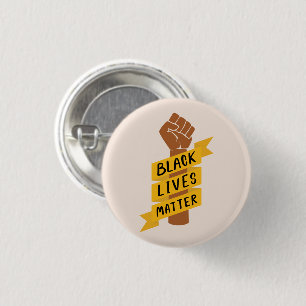 Badge Rond 2,50 Cm L'importance des vies noires