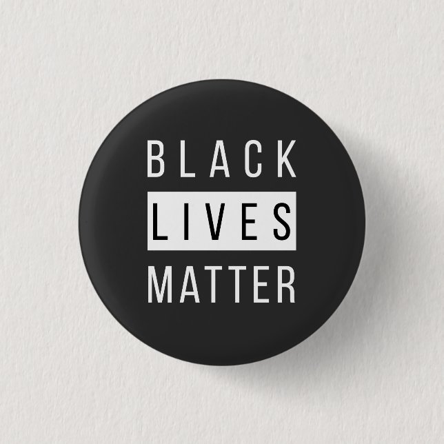 Badge Rond 2,50 Cm L'importance des vies noires (Devant)