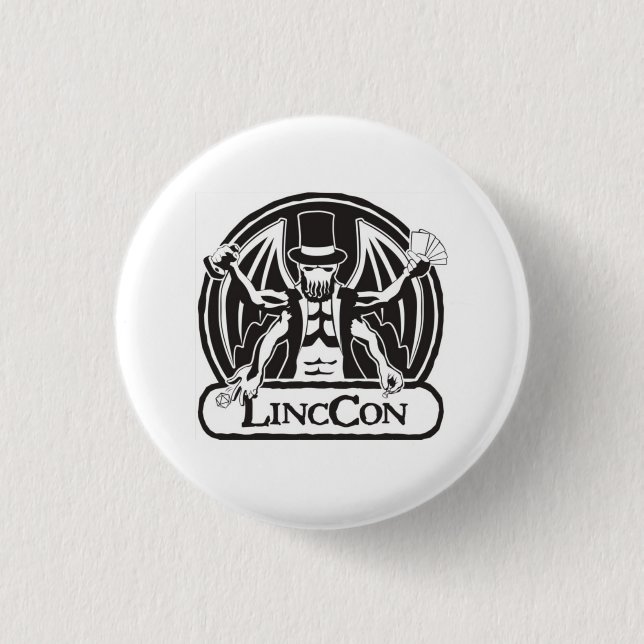 Badge Rond 2,50 Cm LincCon classique (Devant)