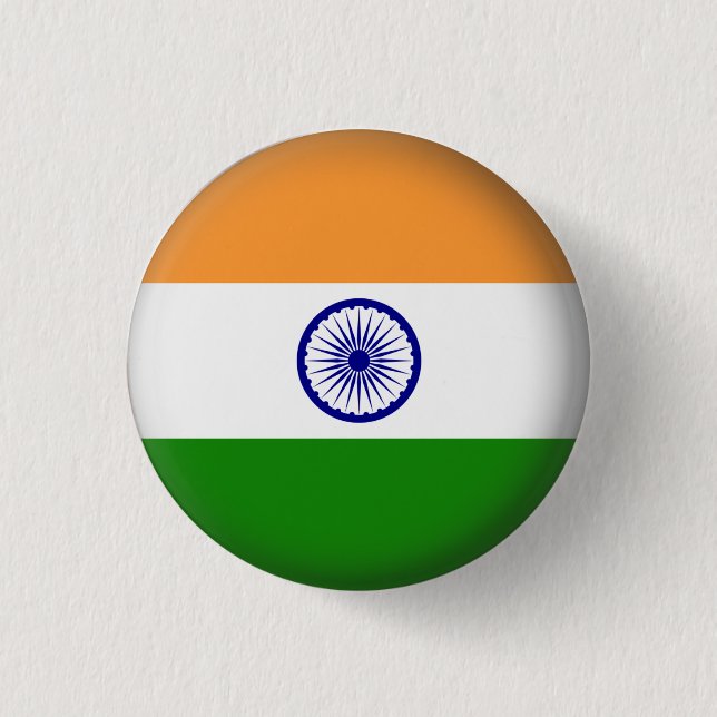 Badge Rond 2,50 Cm L'Inde ronde (Devant)