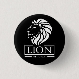 Badge Rond 2,50 Cm Lion de Juda - Haile Selassie - Bouton Rastafari
