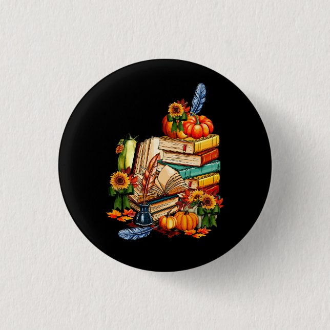 Badge Rond 2,50 Cm Lire Lecture Bibliothèque Lover Lover Lecteur Citr (Devant)