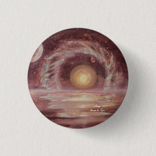Badge Rond 2,50 Cm L'objet et deux lunes de Hoag