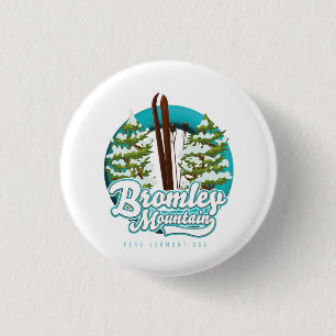 Badge Rond 2,50 Cm Logo de Bromley Mountain Peru Vermont US Ski
