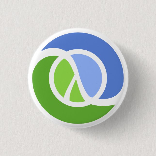 Badge Rond 2,50 Cm Logo de Clojure (Devant)