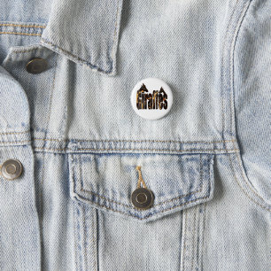 Badge Rond 2,50 Cm Logo De Giraffes Avec Giraffes,