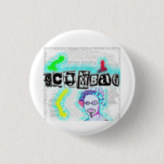 Badge Rond 2,50 Cm Logo de la fête Scumbag
