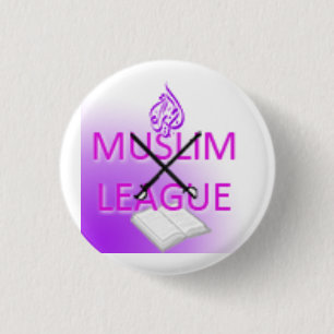 Badge Rond 2,50 Cm Logo de la Ligue musulmane