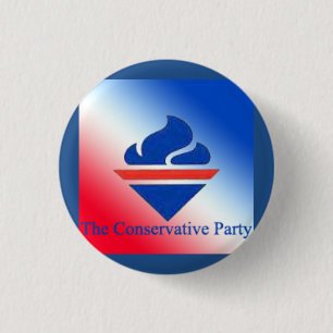Badge Rond 2,50 Cm Logo de l'ancienne flamme du Parti conservateur
