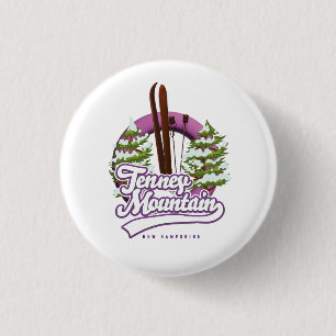 Badge Rond 2,50 Cm Logo de ski de la montagne Tenney dans le New Hamp