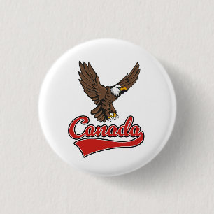 Badge Rond 2,50 Cm logo de Voyage Canada