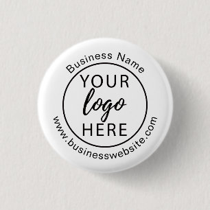 Badge Rond 2,50 Cm Logo d'entreprise personnalisé minimal