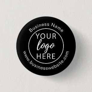 Badge Rond 2,50 Cm Logo d'entreprise personnalisé simple