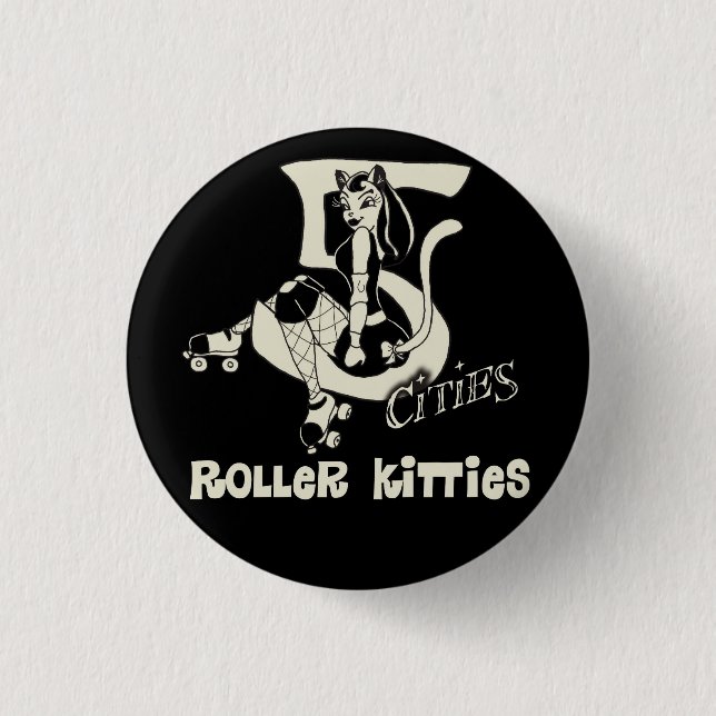 Badge Rond 2,50 Cm logo du bouton 5CRK (Devant)