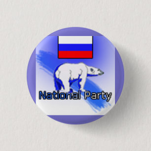 Badge Rond 2,50 Cm Logo du Parti National Russe