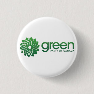 Badge Rond 2,50 Cm Logo du Parti Vert du Canada