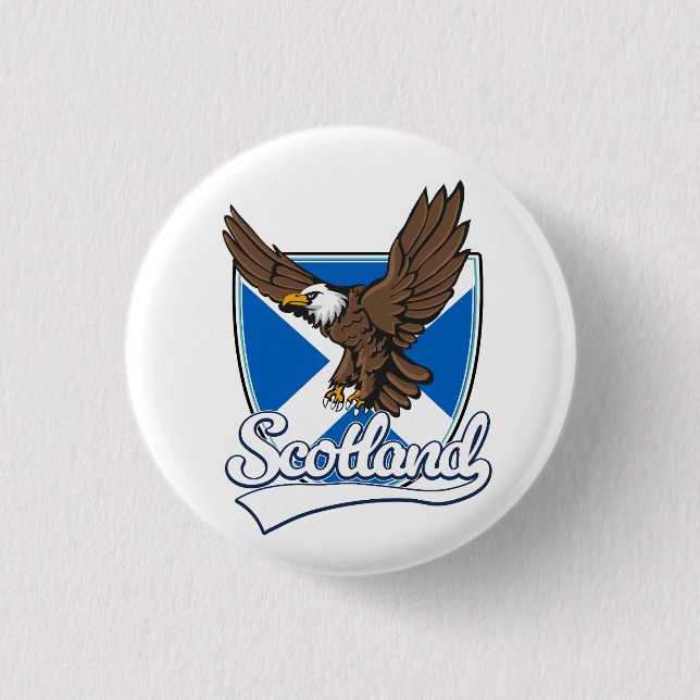 Badge Rond 2,50 Cm Logo écossais de voyage (Devant)