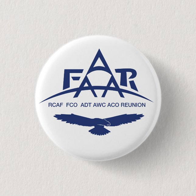 Badge Rond 2,50 Cm Logo FAAAR sur le bouton (Devant)