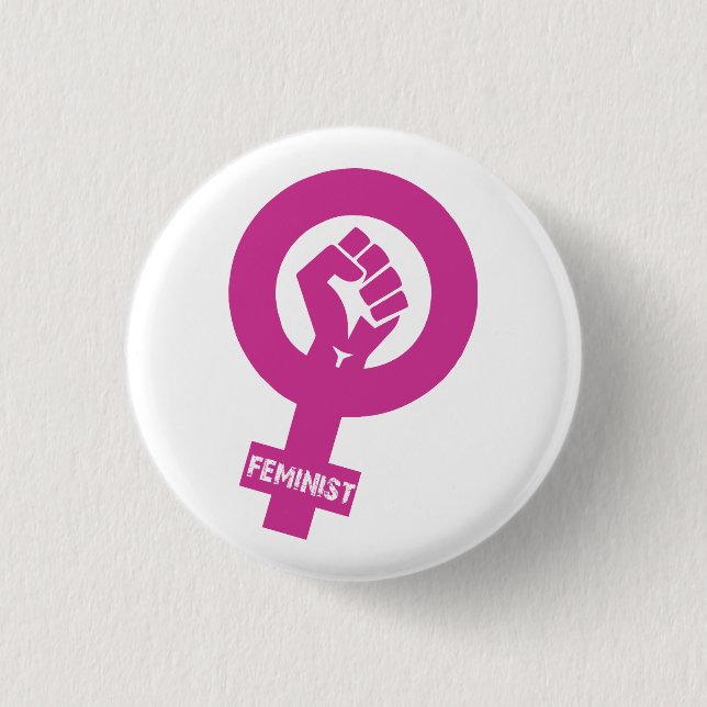 Badge Rond 2,50 Cm Logo féministe (Devant)