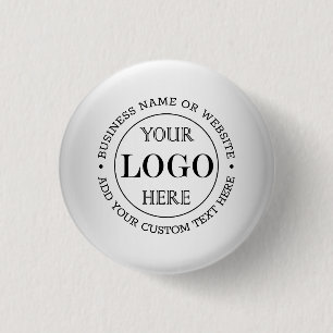 Badge Rond 2,50 Cm Logo personnalisé Arrière - plan gris flou