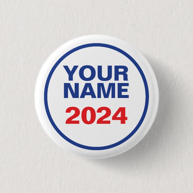 Badge Rond 2,50 Cm Logo politique personnalisé (conception Biden) (Devant)