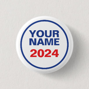 Badge Rond 2,50 Cm Logo politique personnalisé (conception Biden)