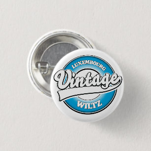 Badge Rond 2,50 Cm Logo rétro Wiltz Luxembourg