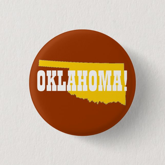 BADGE ROND 2,50 CM L'OKLAHOMA ! (Devant)