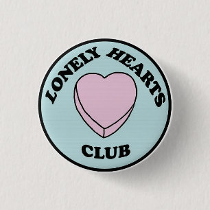 Badge Rond 2,50 Cm Lonely hearts club pin