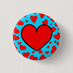 Badge Rond 2,50 Cm Love 3 Cm Round Badge