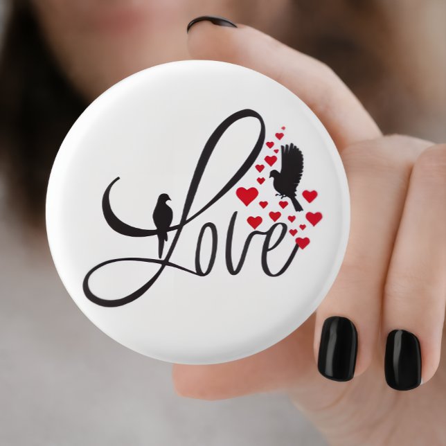 Badge Rond 2,50 Cm Love Merchandise 2026 Patches— Valentine Day Gift (Créateur téléchargé)