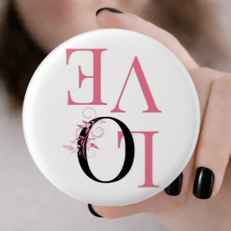 Badge Rond 2,50 Cm Love Pin Button —Valentine's Gift —Romantic Patche