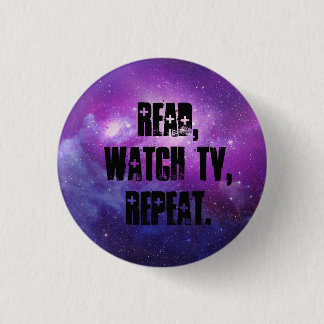 Badge Rond 2,50 Cm Lu, montre TV, répétition
