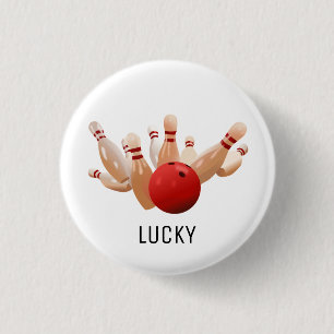 Badge Rond 2,50 Cm Lucky bowling
