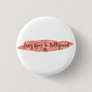 Badge Rond 2,50 Cm Lucy va à l'insigne de logo de Hollywood