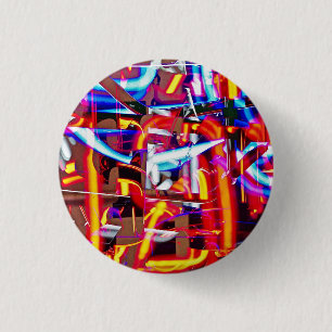 Badge Rond 2,50 Cm lumières brisées