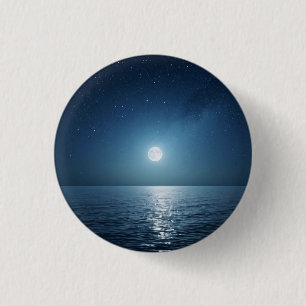 Badge Rond 2,50 Cm Lune