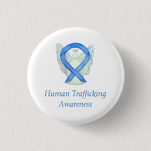 Badge Rond 2,50 Cm Lutte contre la traite des êtres humains Ange Ruba