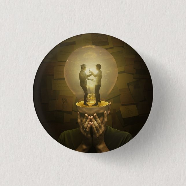 Badge Rond 2,50 Cm Lutte contre l'épuisement (Devant)