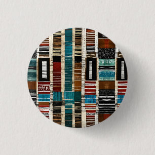 Badge Rond 2,50 Cm Luxe raffiné Ile des Caraïbes africaines