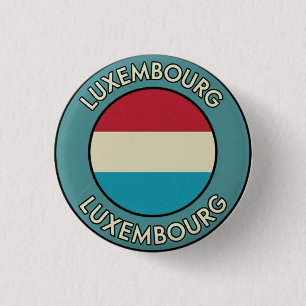 Badge Rond 2,50 Cm Luxembourg