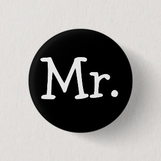 Badge Rond 2,50 Cm "M. "bouton (marié)