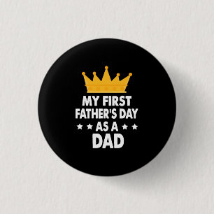 Badge Rond 2,50 Cm Ma première Fête des pères en tant que papa 2021