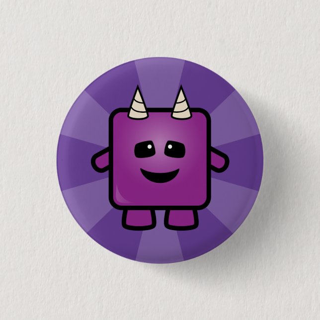 Badge Rond 2,50 Cm Mâche de monstre (Devant)